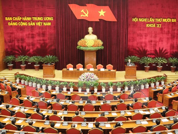 Toàn cảnh bế mạc Hội nghị. (Ảnh: Trí Dũng/TTXVN)