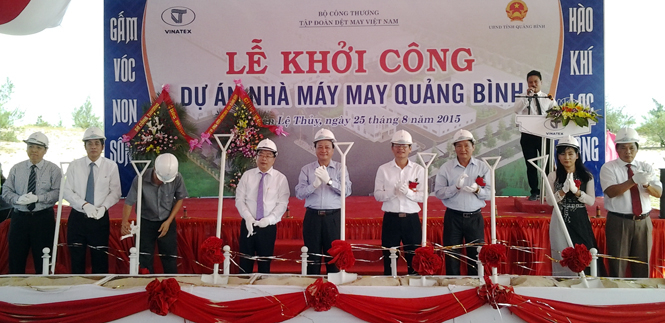 Lễ khởi công xây dựng Nhà máy may Quảng Bình