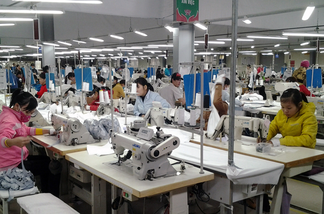 Trung tâm sản xuất công nghệ cao của Xí nghiệp May Hà Quảng.
