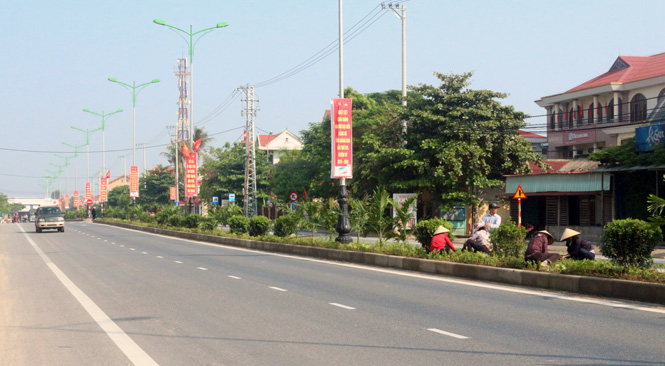 Ảnh 3 : Chỉnh trang cơ sở hạ tầng đón chào năm mới.