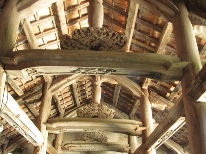 Kết cấu bên trong đình.