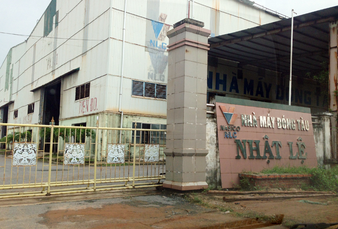 Nhà máy đóng tàu Nhật Lệ có số nợ thuế kéo dài nhiều năm.