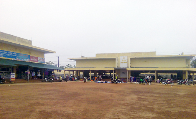 Chợ Quang Phú, Đồng Hới được xây dựng khá khang trang.
