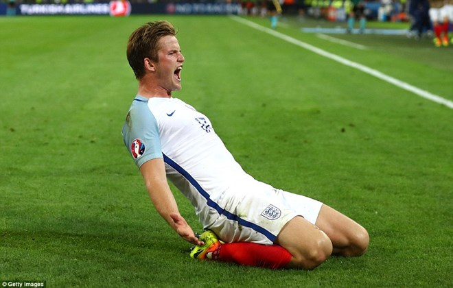  Eric Dier mở tỷ số cho tuyển Anh. (Nguồn: Getty Images)