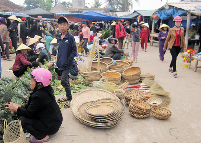 Một góc chợ Họa.