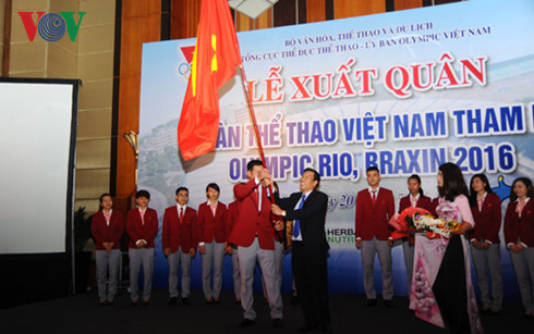  Lễ thượng cờ đoàn TTVN tại Olympic Rio tổ chức ngày 2-8.