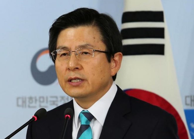 Quyền Tổng thống kiêm Thủ tướng Hàn Quốc Hwang Kyo-ahn. (Nguồn: Reuters)