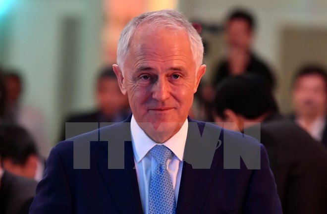 Thủ tướng Australia, Malcolm Turnbull chuẩn bị có bài phát biểu khai mạc tại Đối thoại Shangri-La năm nay. (Nguồn: EPA/TTXVN)