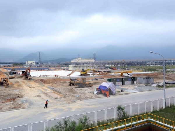 Một góc nhà máy gang thép Hưng Nghiệp Formosa Hà Tĩnh. (Ảnh: Quang Quyết/TTXVN)