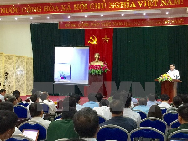 Quang cảnh buổi công bố. (Ảnh: Nguyễn Văn Thắng/TTXVN)