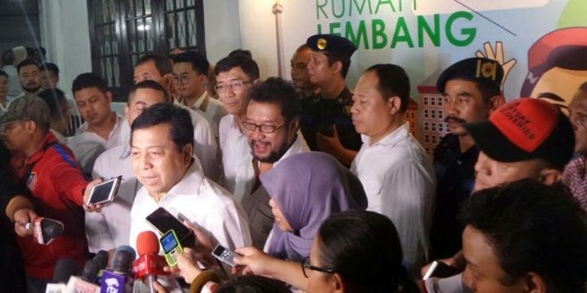 Ông Setya Novanto (giữa). (Nguồn: thejakartapost.com)