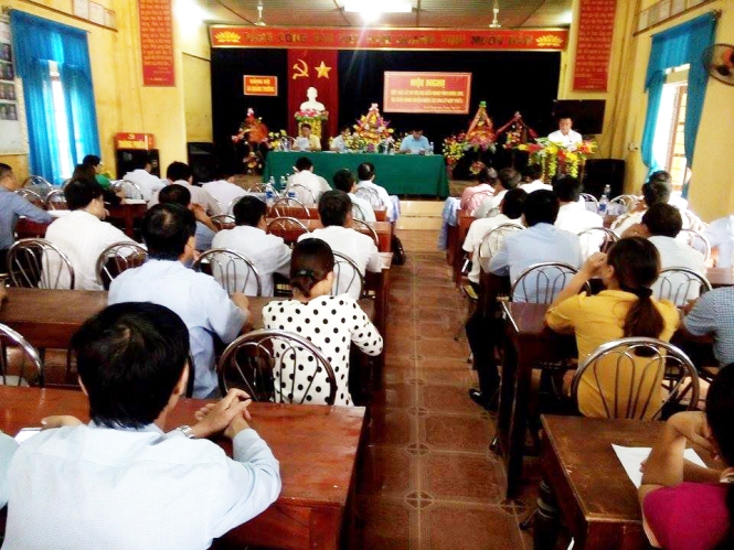 Đại biểu HĐND tỉnh tiếp xúc với cử tri tại xã Quảng Trường, huyện Quảng Trạch