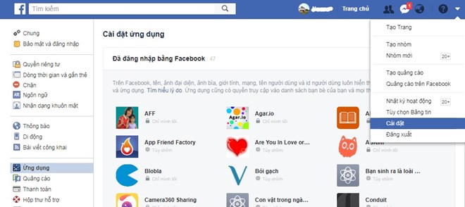   Người dùng nên kiểm tra những ứng dụng của mình trên mạng xã hội Facebook để có lựa chọn phù hợp. (Nguồn: Bkav)
