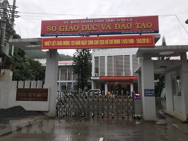 Trụ sở Sở Giáo dục và Đào tạo tỉnh Sơn La. (Ảnh: Hữu Quyết/TTXVN)