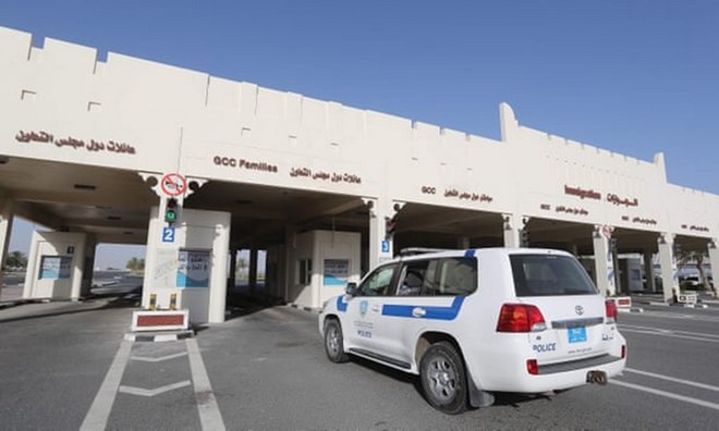 Biên giới Abu Samrah của Qatar với với Saudi Arabia. (Ảnh: AFP/Getty Images)