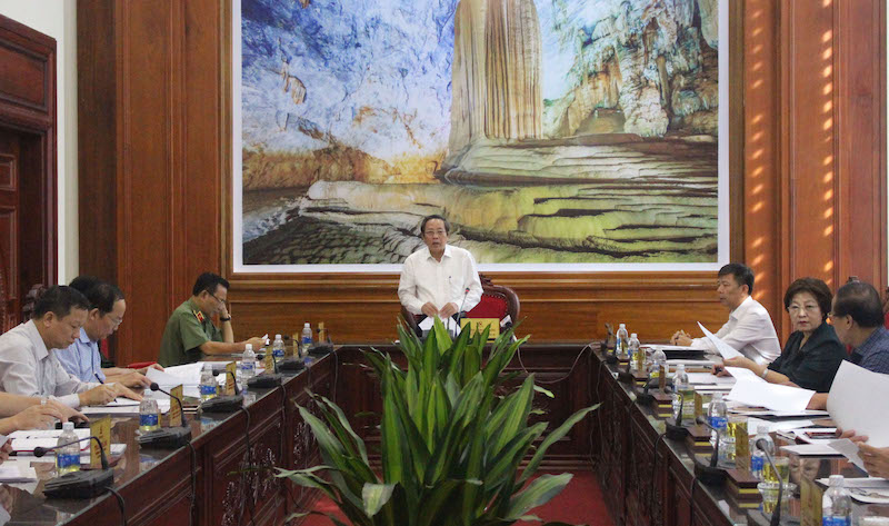 Đồng chí Bí thư Tỉnh ủy Hoàng Đăng Quang phát biểu tại hội nghị