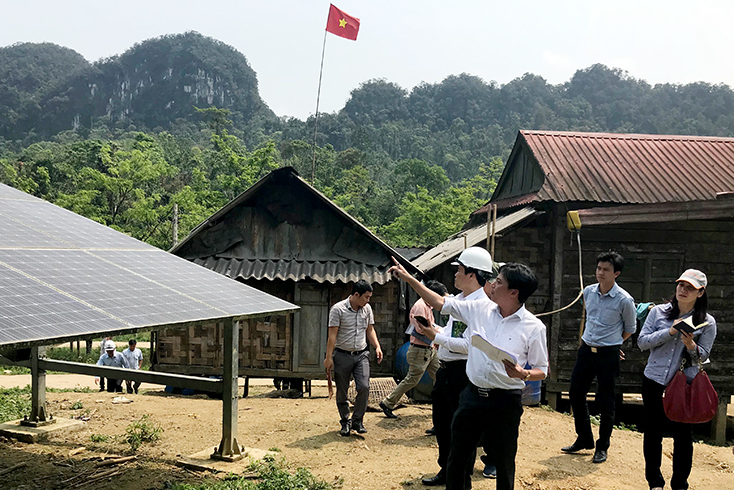 Hệ thống điện năng lượng mặt trời của dự án QBSC được hoàn thiện, đưa vào sử dụng.