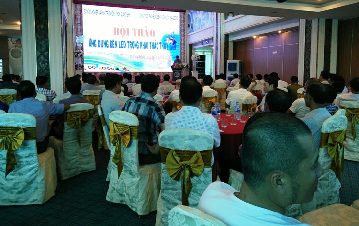 Quang cảnh hội thảo ứng dụng đèn led trong khai thác thủy sản