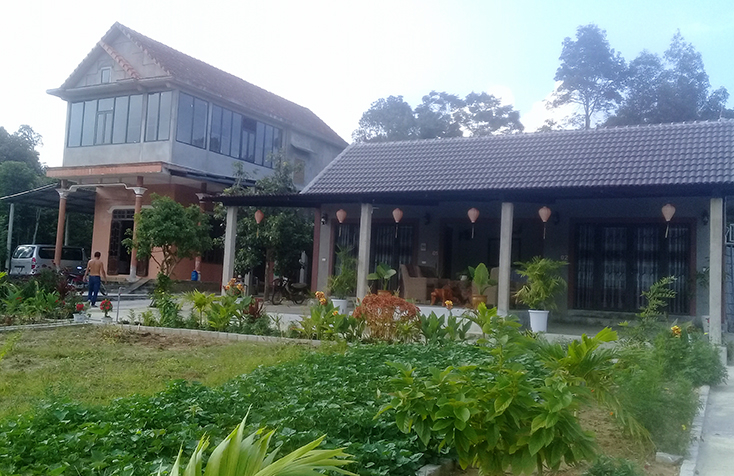 Nhiều homestay được xây dựng mới ở xã Cự Nẫm (Bố Trạch) giúp địa phương đẩy nhanh lộ trình về đích nông thôn mới.