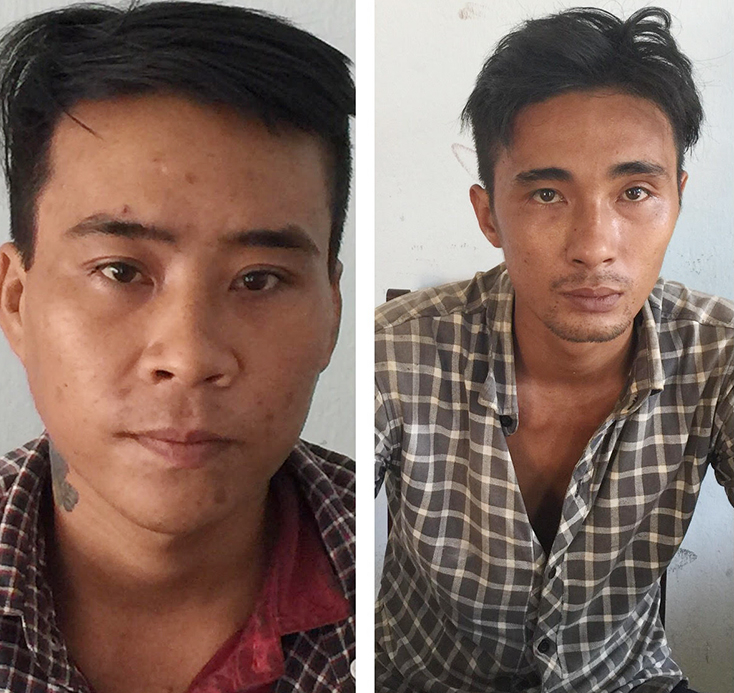 Đối tượng Hoàng Đức Thắng và Bùi Văn Thành.