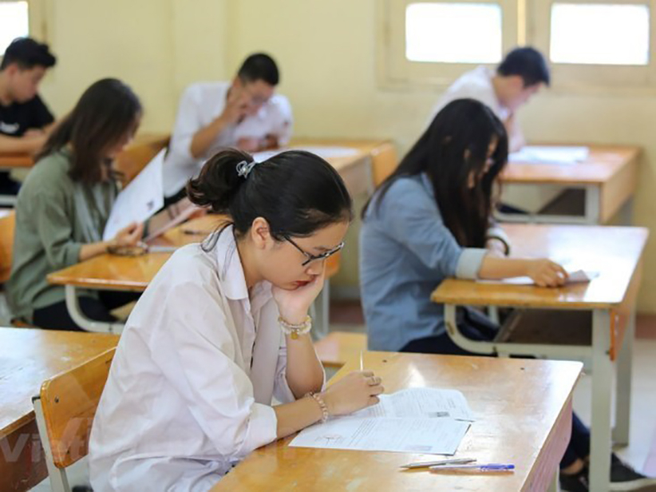 Thí sinh dự thi trung học phổ thông quốc gia. (Ảnh: TTXVN)