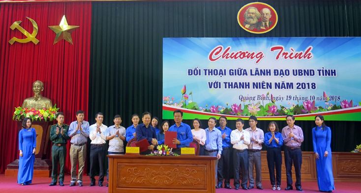 UBND tỉnh và Tỉnh đoàn Ký kết Quy chế phối hợp giai đoạn 2018-2022