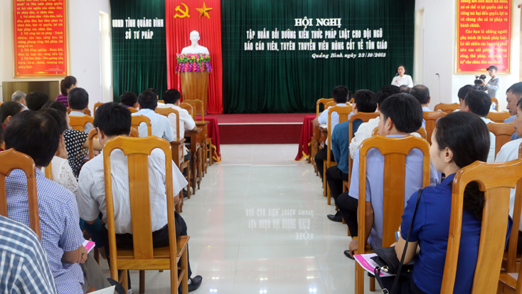 Lớp bồi dưỡng giúp các học viên nắm bắt kịp thời những chủ trương của Đảng, chính sách pháp luật của nhà nước về công tác tôn giáo để tuyên truyền sâu rộng trong nhân dân.