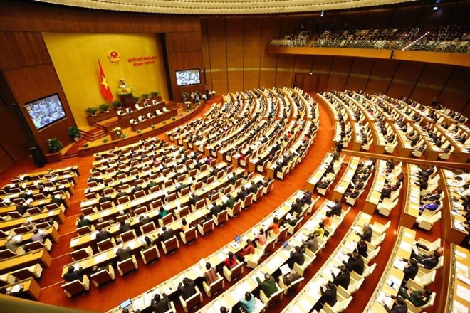 Kỳ họp thứ 6, Quốc hội khóa 14. (Ảnh: Đức Duy/Vietnam+)