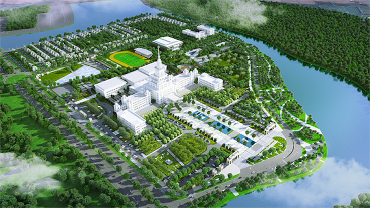  Phối cảnh tổng thể công trình Đại học VinUni. (Nguồn: Vingroup)