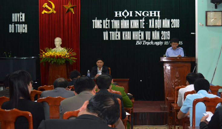 Hội nghị tập trung đề ra các giải pháp, phấn đấu thực hiện hoàn thành các chỉ tiêu phát triển kinh tế-xã hội năm 2019.