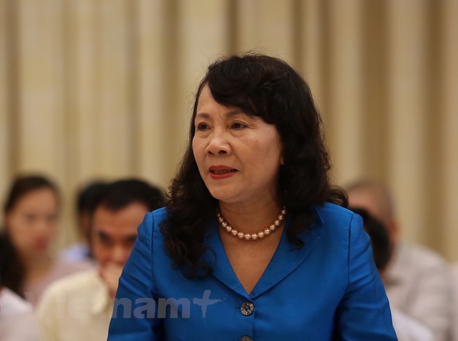 Thứ trưởng Bộ Giáo dục và Đào tạo Nguyễn Thị Nghĩa. (Ảnh: Minh Sơn/Vietnam+)