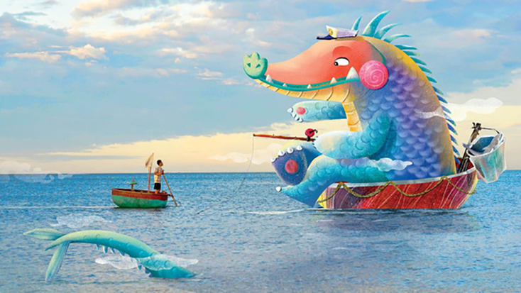 Tranh đoạt giải của họa sĩ Phạm Quang Phúc và tác giả Hoàng Ngọc Đoan Trang
