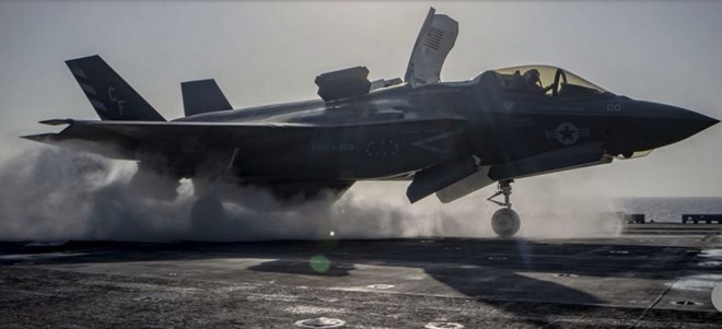Máy bay chiến đấu F-35B mới có thể được triển khai trên các tàu sân bay Nhật Bản. (Nguồn: EPA)