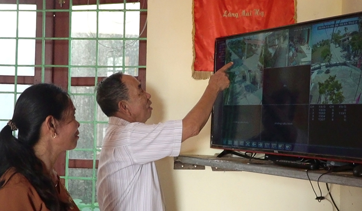Tình hình trộm cắp trên địa bàn thôn mai hạ giảm hẳn từ khi hệ thống camera giám sát an ninh đi vào hoạt động. 