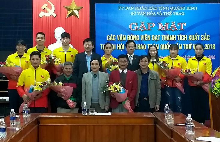 Sở Văn hóa và Thể thao gặp mặt, tuyên dương các HLV, VĐV đạt thành tích xuất sắc tại Đại hội TDTT toàn quốc lần thứ 8, năm 2018.