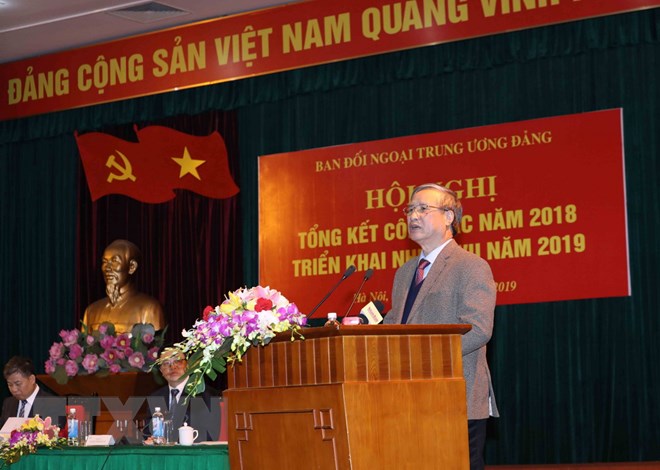 Ông Trần Quốc Vượng, Ủy viên Bộ Chính trị, Thường trực Ban Bí thư phát biểu chỉ đạo hội nghị. (Ảnh: Phương Hoa/TTXVN)