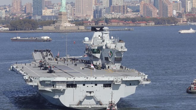 Tàu HMS Nữ hoàng Elizabeth. (Nguồn: Daily Telegraph)