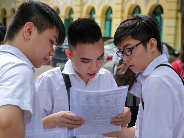 Thí sinh dự thi trung học phổ thông quốc gia. (Ảnh: Minh Sơn/Vietnam+)