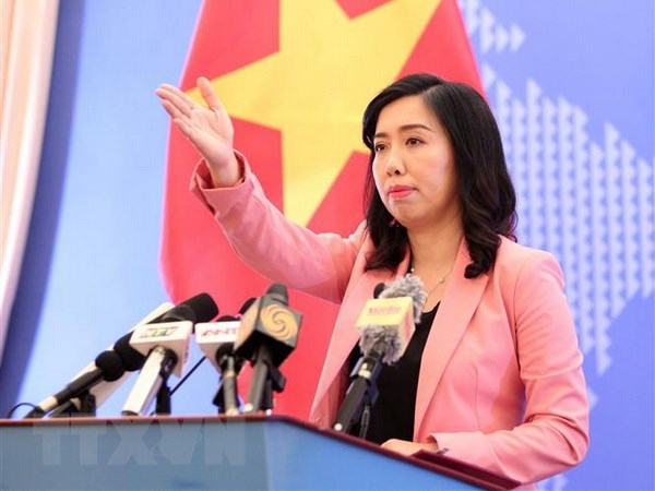 Người phát ngôn Bộ Ngoại giao Lê Thị Thu Hằng. (Ảnh: Văn Điệp/TTXVN)
