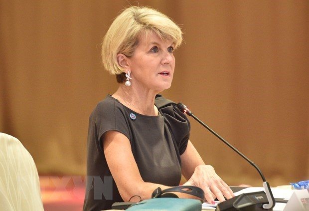 Ngoại trưởng Australia Julie Bishop. (Ảnh: AFP/TTXVN)