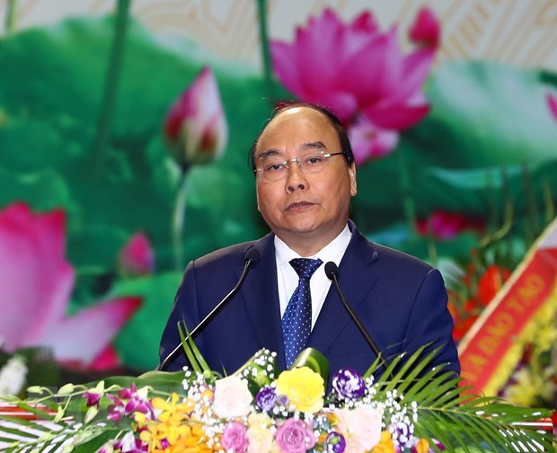 Thu tuong du Le ky niem 60 nam Ngay truyen thong Bo doi Bien phong hinh anh 1Thủ tướng Nguyễn Xuân Phúc phát biểu. (Ảnh: Thống Nhất/ TTXVN)
