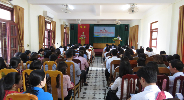 Sở GD-ĐT khai mạc hội thi Giáo viên dạy giỏi THPT năm học 2018-2019.