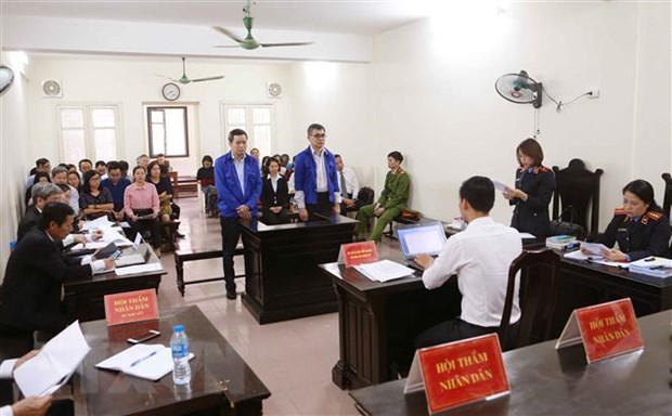 Quang cảnh phiên xét xử chiều 21-3. (Ảnh: Doãn Tấn/TTXVN)
