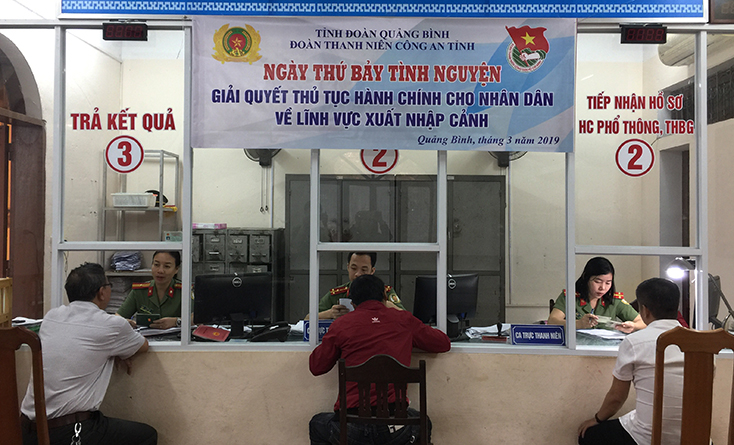 Tuổi trẻ Công an tỉnh thực hiện  