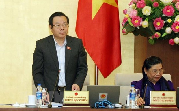 Chi ngan sach Nha nuoc duoc kiem soat chat che, hieu qua hon hinh anh 3Phó Chủ tịch Quốc hội Phùng Quốc Hiển phát biểu. (Ảnh: Nguyễn Dân/TTXVN)