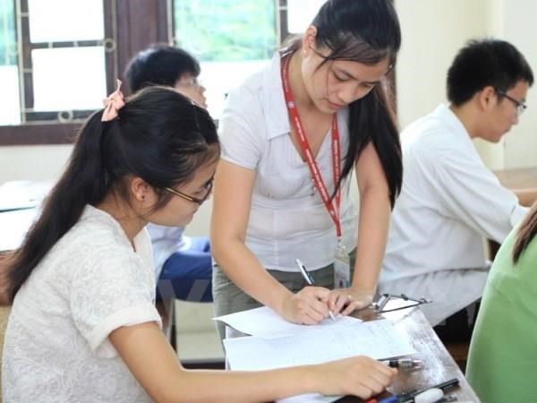Theo đề xuất của nhóm nghiên cứu, học sinh sẽ trải qua hai kỳ thi để xét công nhận tốt nghiệp trung học phổ thông. (Ảnh: Xuân Mai/Vietnam+)