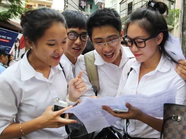 Thí sinh dự thi Trung học phổ thông quốc gia. (Ảnh: Minh Sơn/Vietnam+)