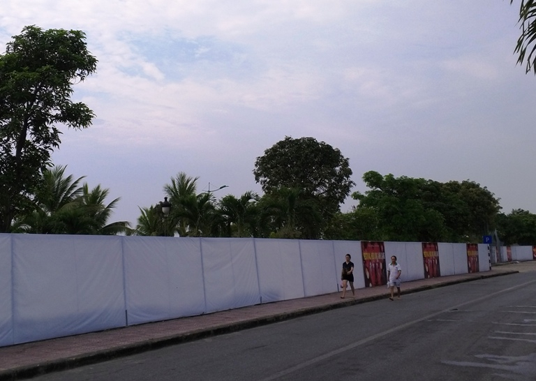 Công viên Đồng Mỹ bị quây kín đến bán vé trong tuần văn hoá - du lịch
