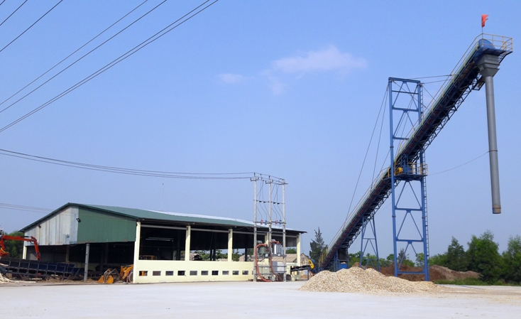 Sản xuất, chế biến gỗ dăm là mô hình chuyển đổi hiệu quả của Công ty CP Lệ Ninh.