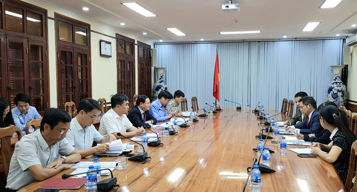 Quang cảnh buổi tiếp xã giao